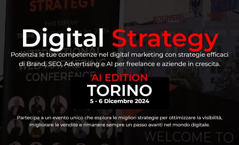 Wolf Agency presenta “Digital Strategy”: l’evento sul Digital Marketing arriva a Torino il 5-6 dicembre 2024